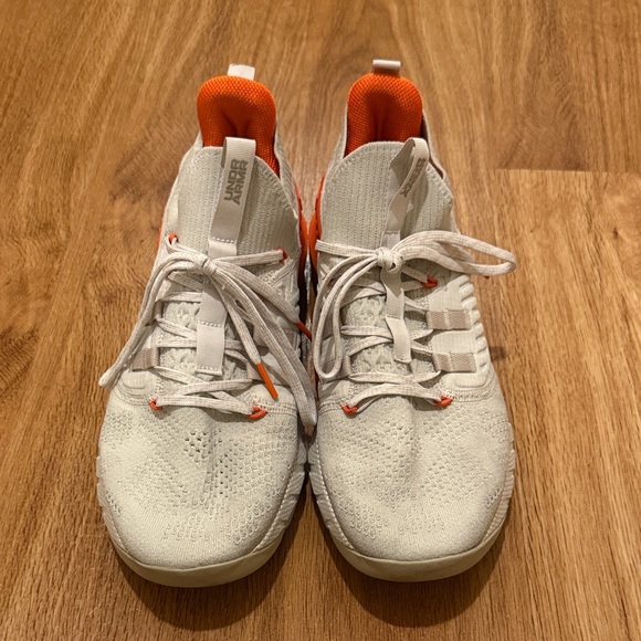Under Armour White and Orange Sneakers project rock shoes workout running main image 6
